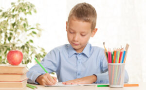 Child preparing for preschool at Micky Mouse Schools